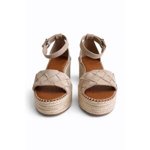 Michael by Michael Shannon Suede Espidrille Weave EUC Biege 8